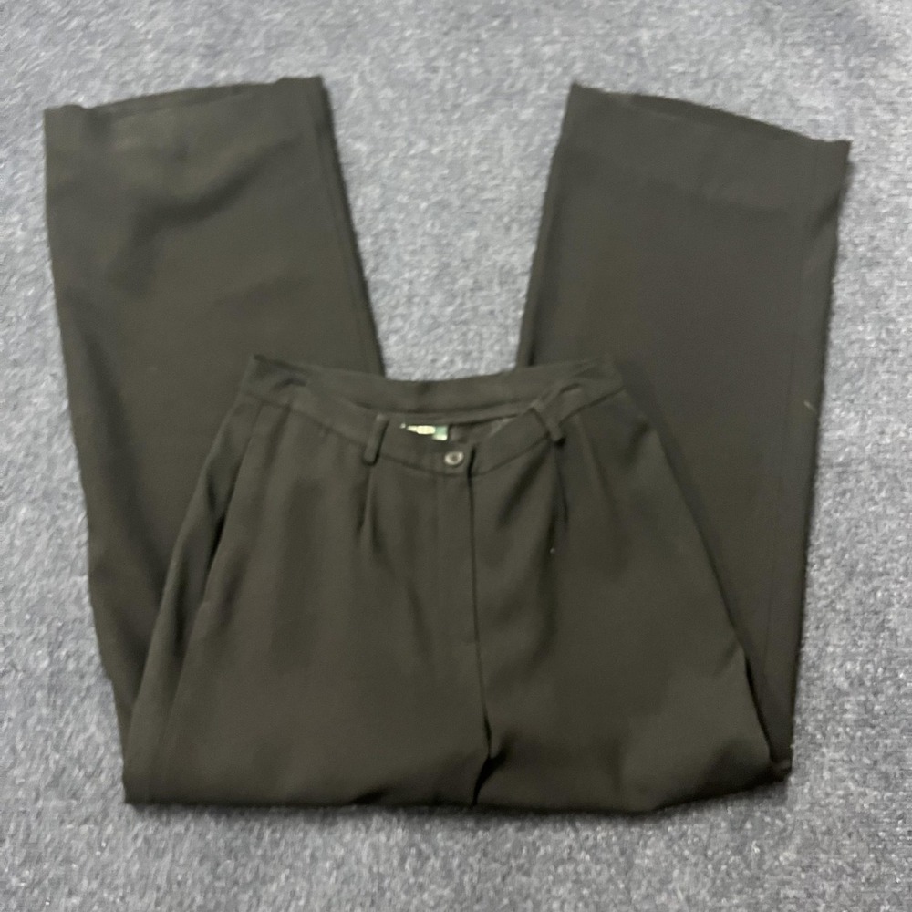 Lauren Ralph Lauren Pants Womens 6‎ Black Triacetate Dress Pleated Trousers